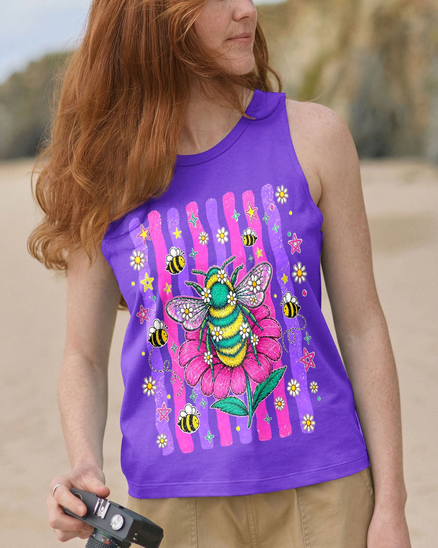 STAY KIND BLOOM WILD BEE ALL OVER PRINT - TLHG0705263