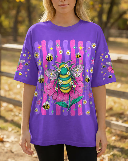STAY KIND BLOOM WILD BEE ALL OVER PRINT - TLHG0705263