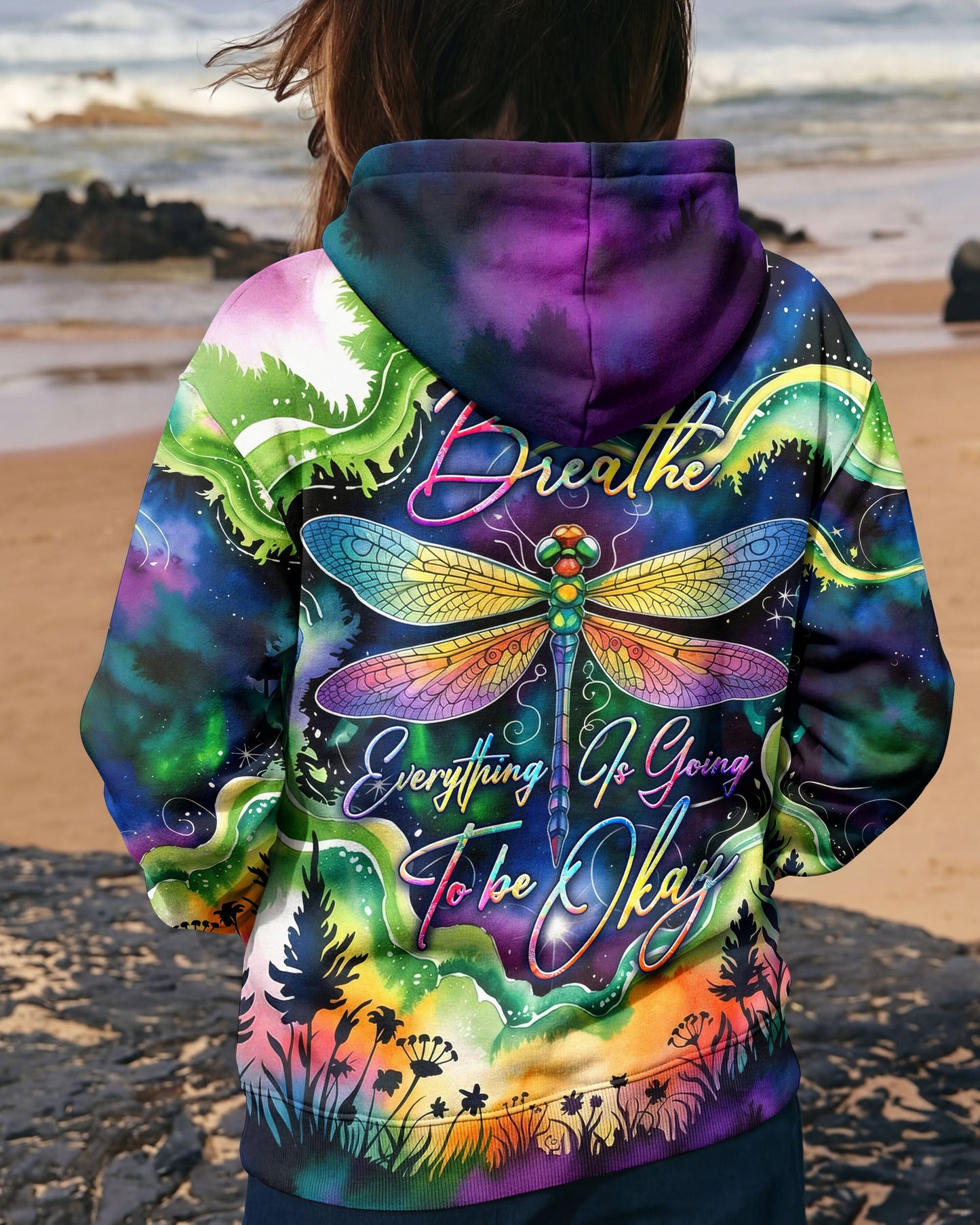 JUST BREATH DRAGONFLY ALL OVER PRINT  - TLHG0804261