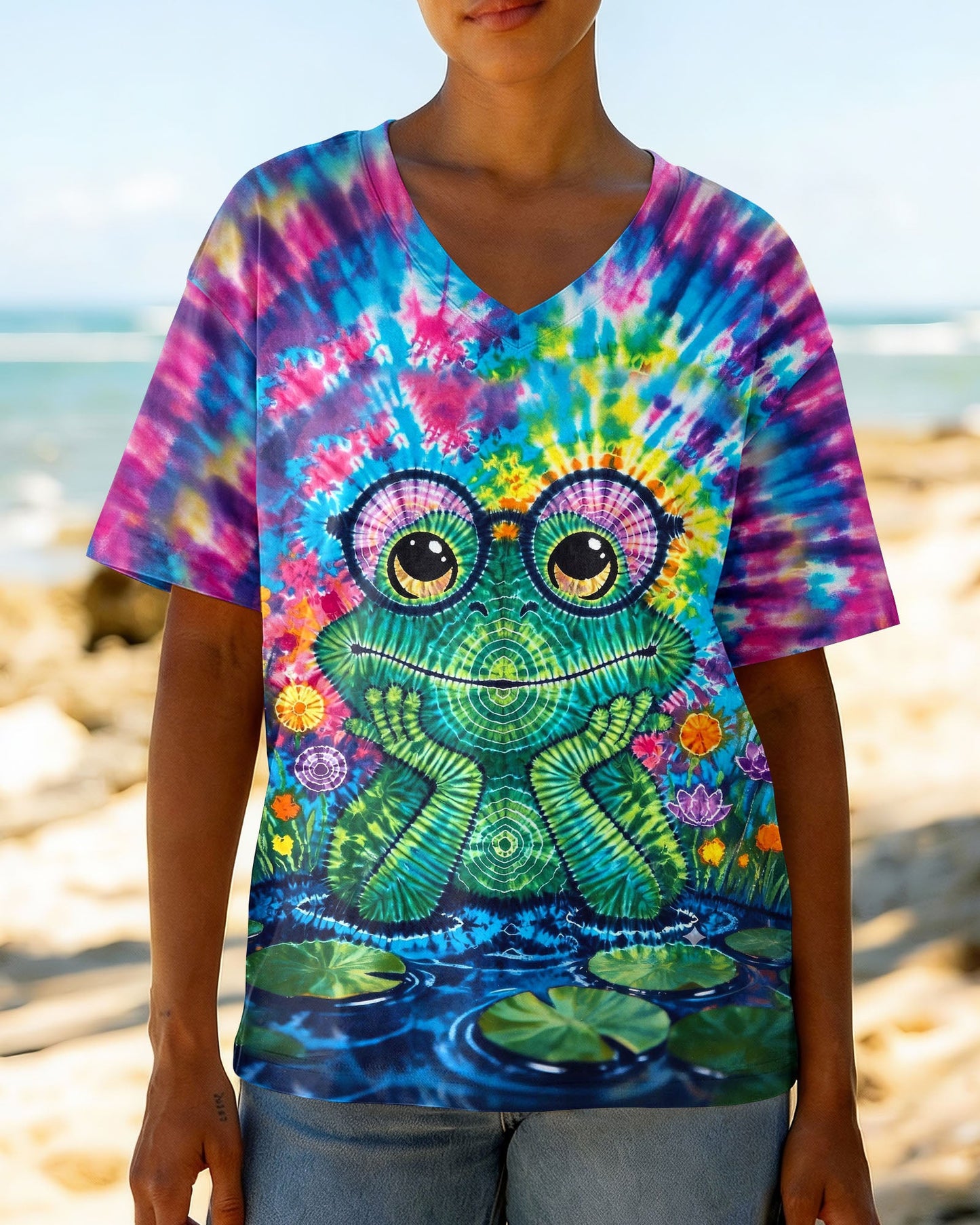 GROOVY FROG SWIRL ALL OVER PRINT - TLHG0805261