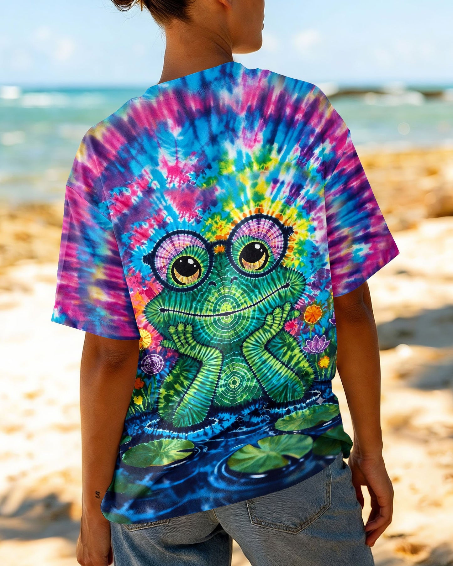 GROOVY FROG SWIRL ALL OVER PRINT - TLHG0805261