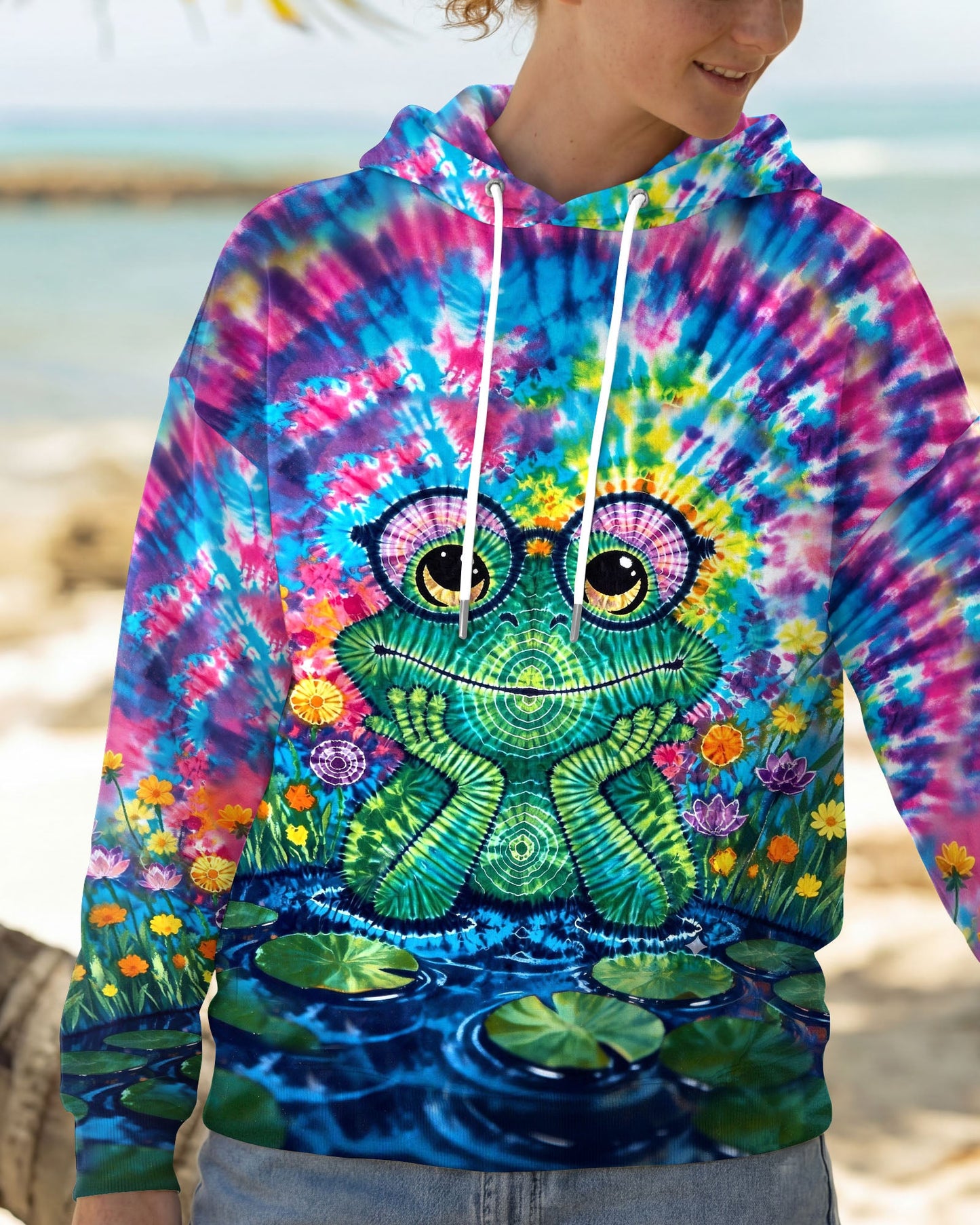 GROOVY FROG SWIRL ALL OVER PRINT - TLHG0805261