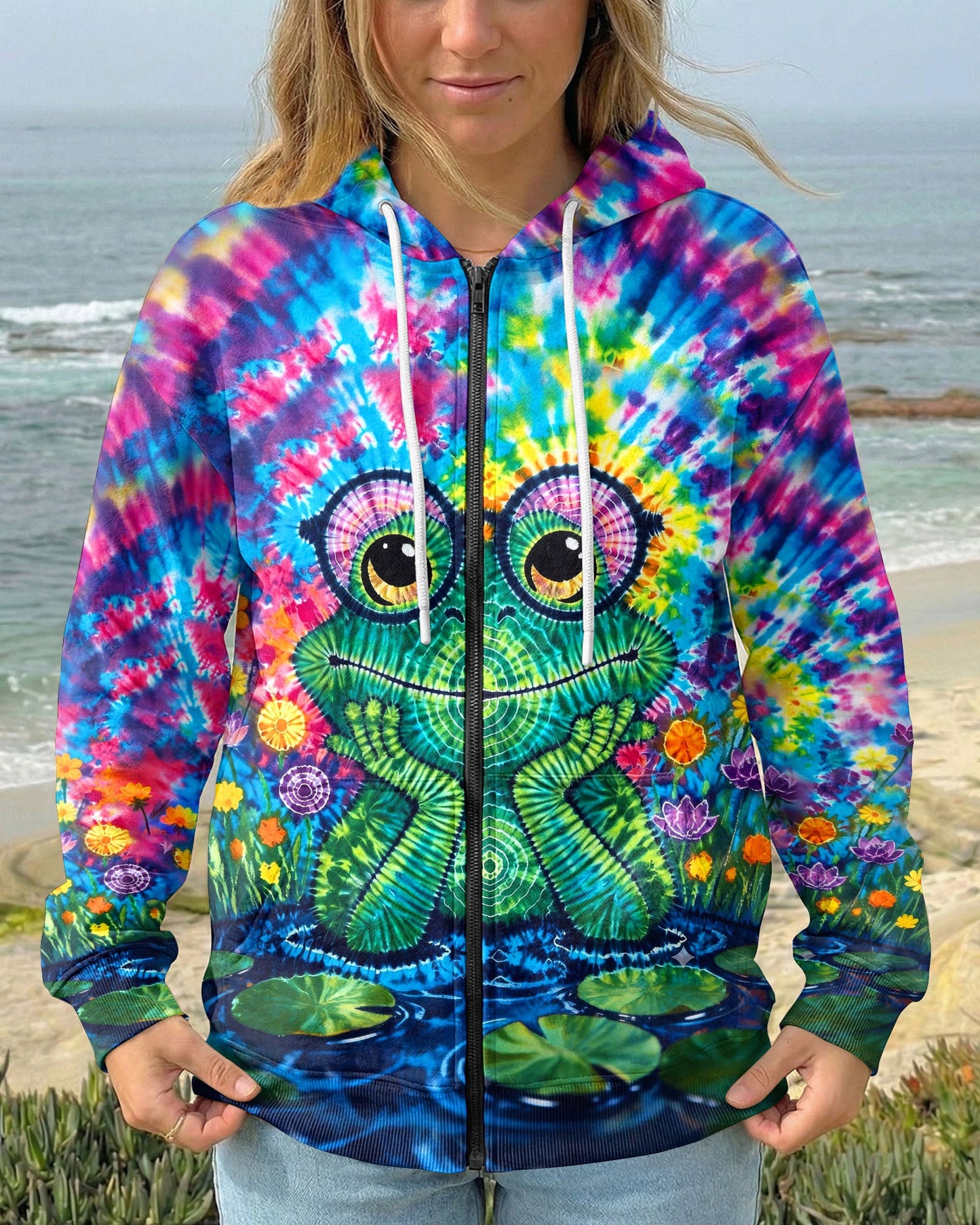 GROOVY FROG SWIRL ALL OVER PRINT - TLHG0805261