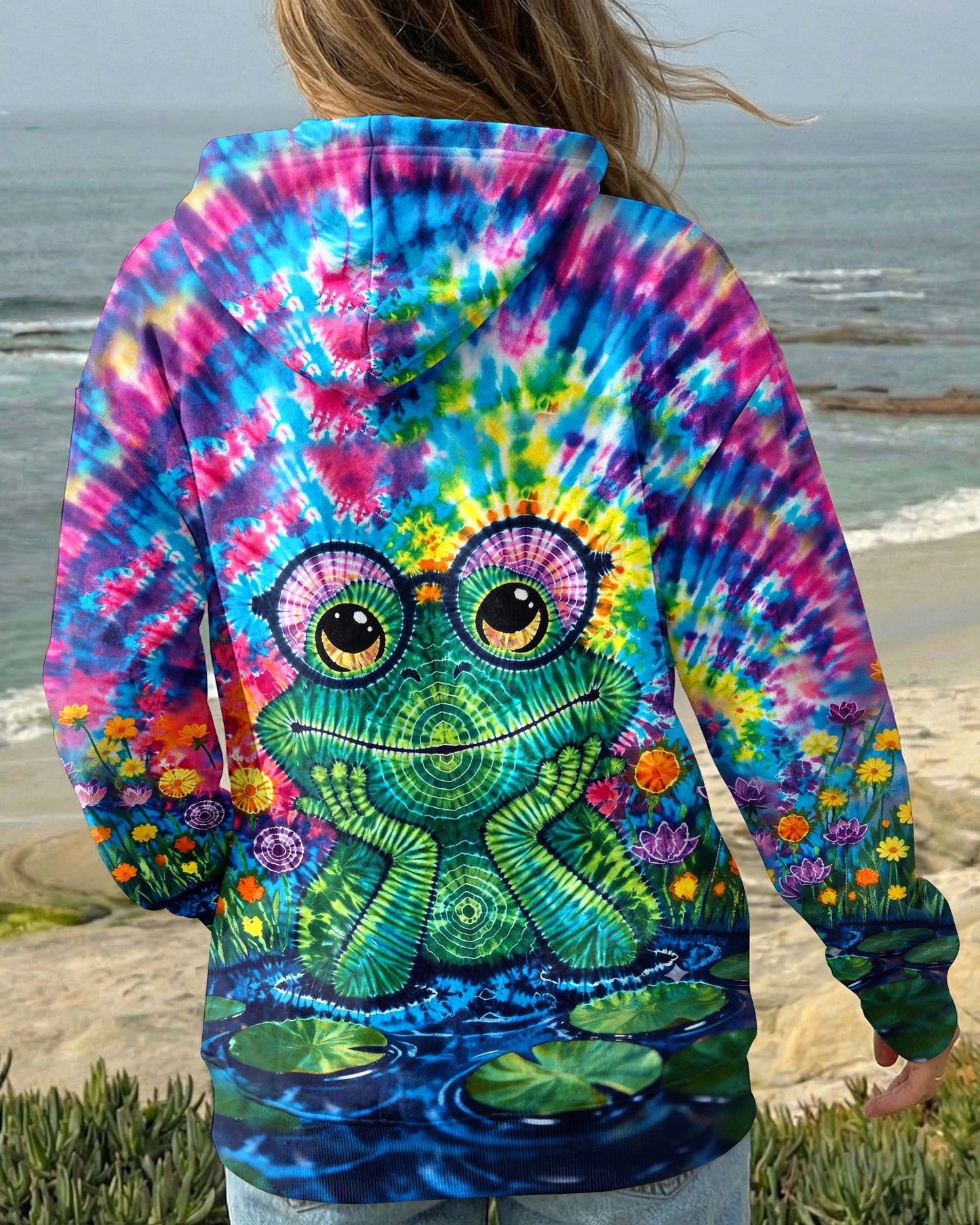 GROOVY FROG SWIRL ALL OVER PRINT - TLHG0805261