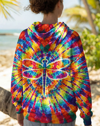 JUST BREATHE DRAGONFLY  COLORFUL  SWIRL ALL OVER PRINT - TLHG0904261
