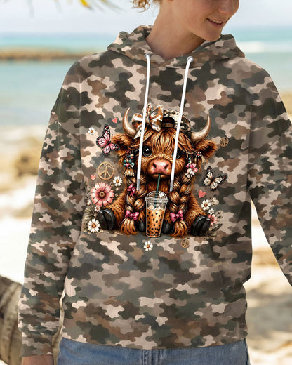 LITTLE COUNTRY LOTTA ATTITUDE COW ALL OVER PRINT  - TLHG0906262