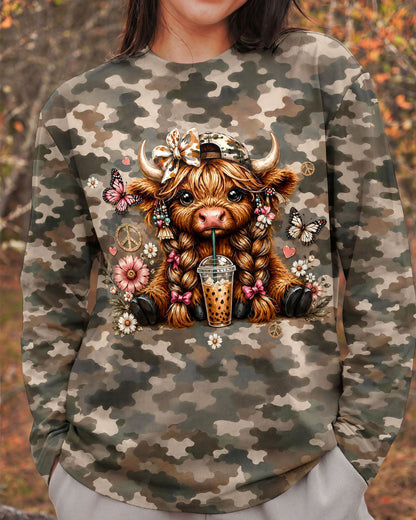 LITTLE COUNTRY LOTTA ATTITUDE COW ALL OVER PRINT  - TLHG0906262