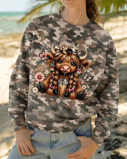 LITTLE COUNTRY LOTTA ATTITUDE COW ALL OVER PRINT  - TLHG0906262