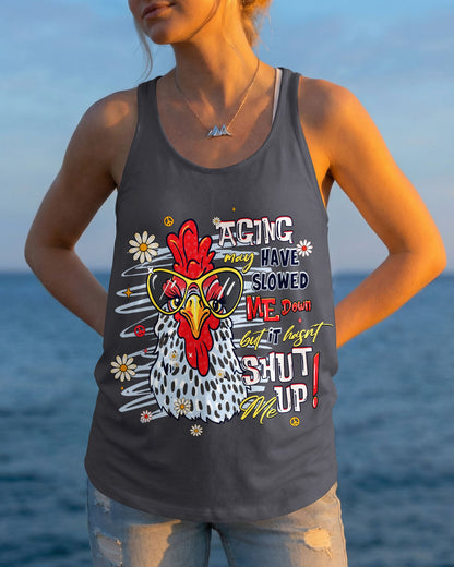 AGING MAY HAVE SLOWED ME DOWN CHICKEN ALL OVER PRINT  - TLHG0906263