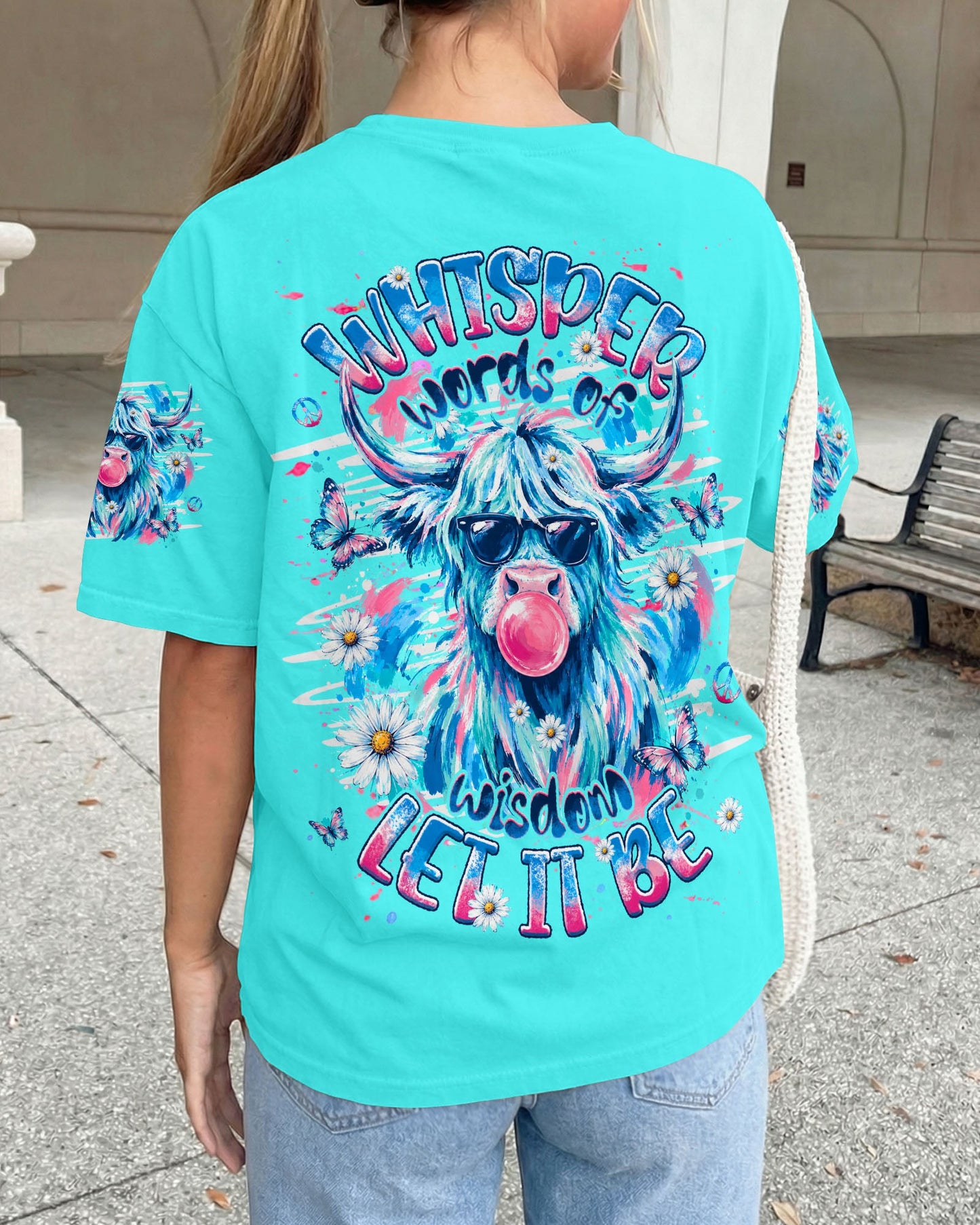 WHISPER WORDS OF WISDOM LET IT BE COW ALL OVER PRINT  - TLHG1006263