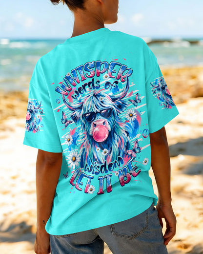 WHISPER WORDS OF WISDOM LET IT BE COW ALL OVER PRINT  - TLHG1006263