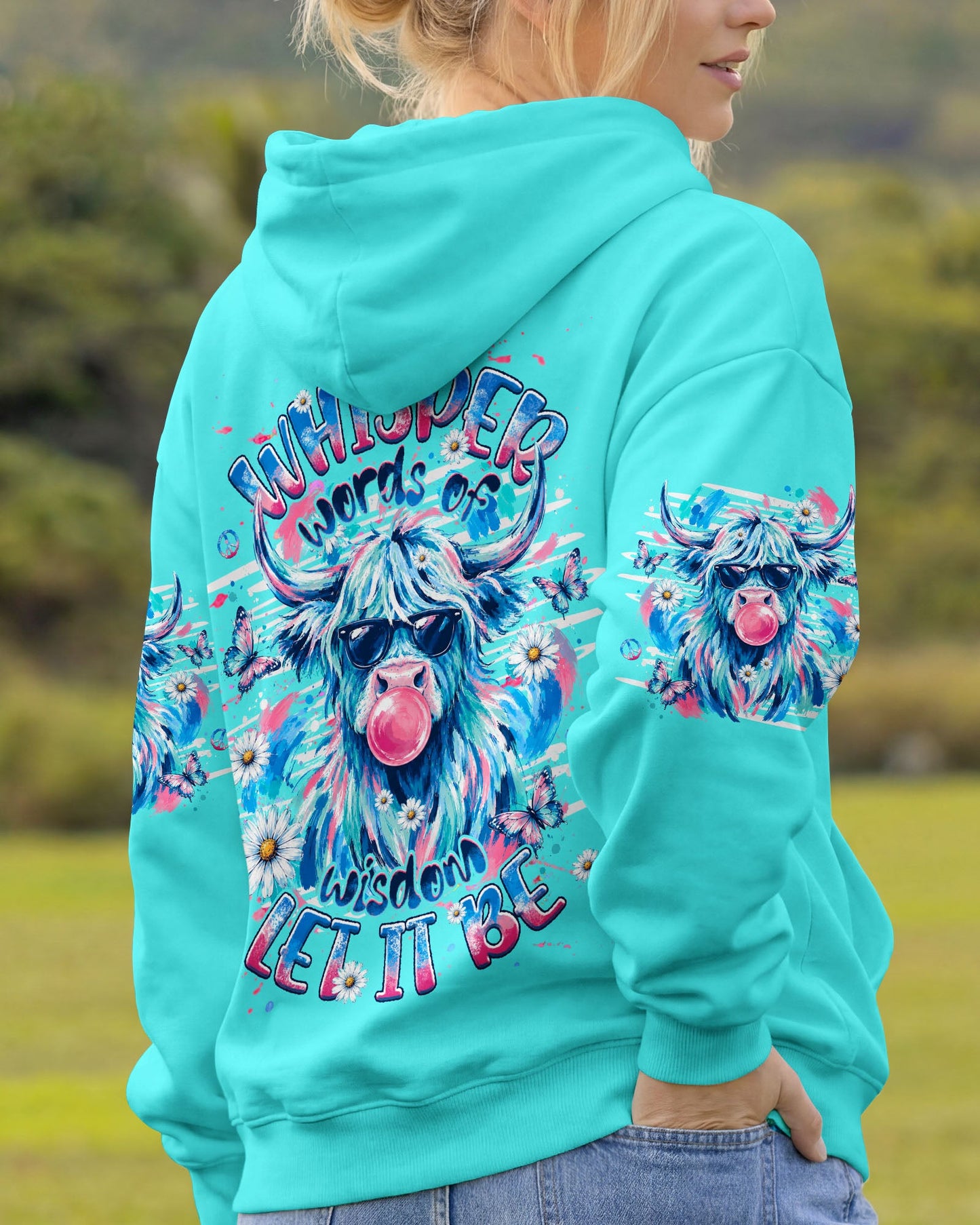 WHISPER WORDS OF WISDOM LET IT BE COW ALL OVER PRINT  - TLHG1006263