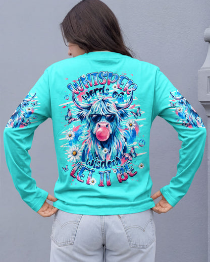 WHISPER WORDS OF WISDOM LET IT BE COW ALL OVER PRINT  - TLHG1006263