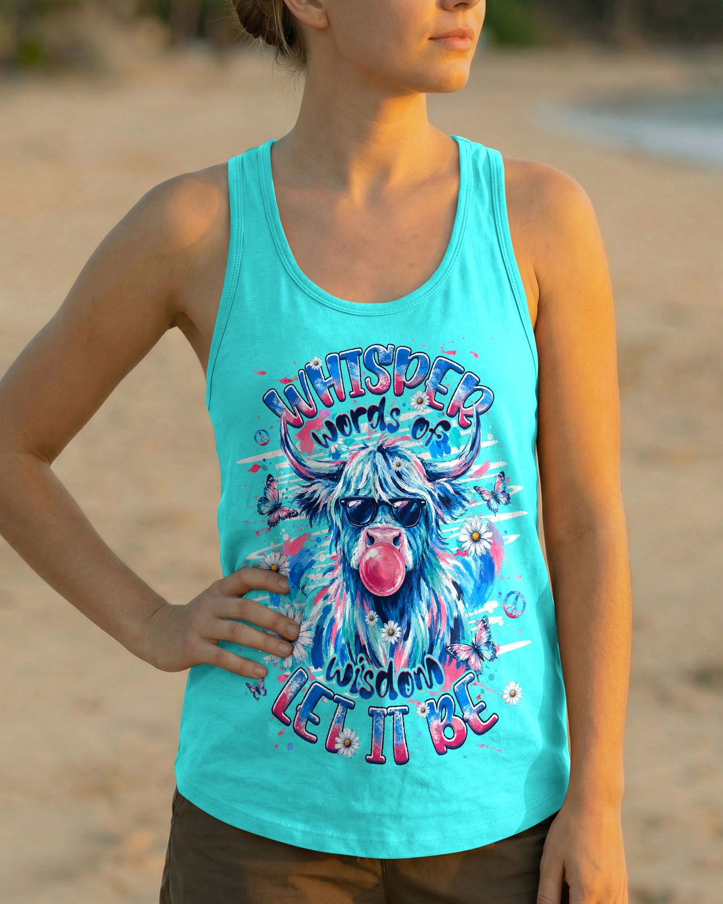 WHISPER WORDS OF WISDOM LET IT BE COW ALL OVER PRINT  - TLHG1006263