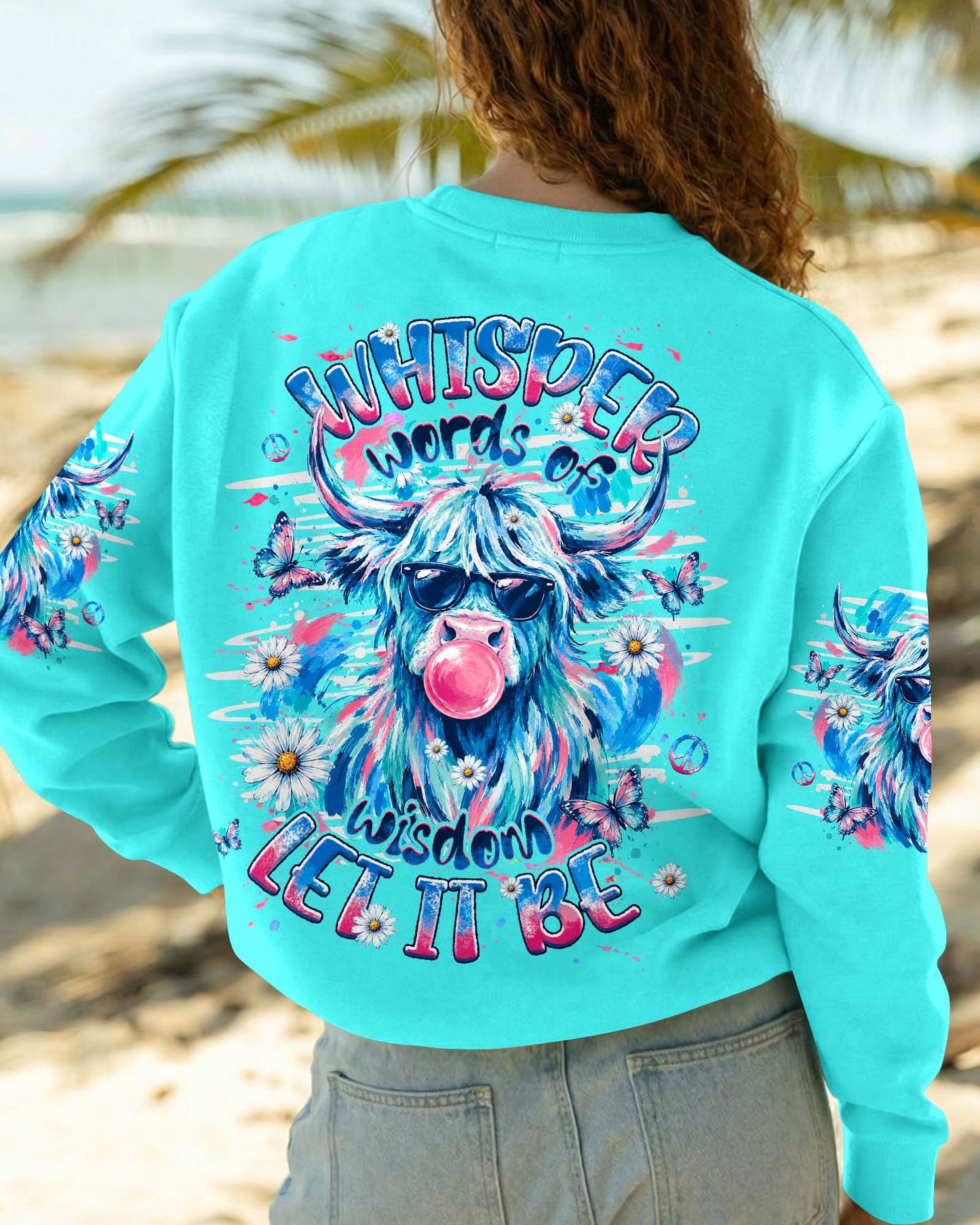 WHISPER WORDS OF WISDOM LET IT BE COW ALL OVER PRINT  - TLHG1006263