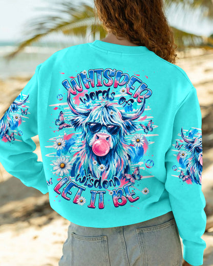 WHISPER WORDS OF WISDOM LET IT BE COW ALL OVER PRINT  - TLHG1006263