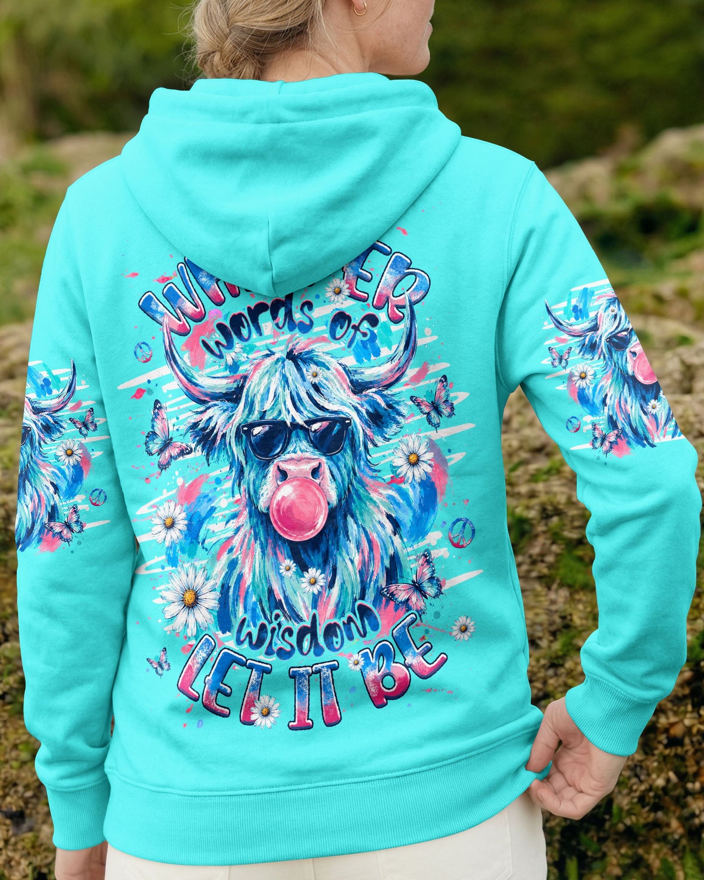 WHISPER WORDS OF WISDOM LET IT BE COW ALL OVER PRINT  - TLHG1006263