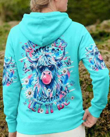 WHISPER WORDS OF WISDOM LET IT BE COW ALL OVER PRINT  - TLHG1006263
