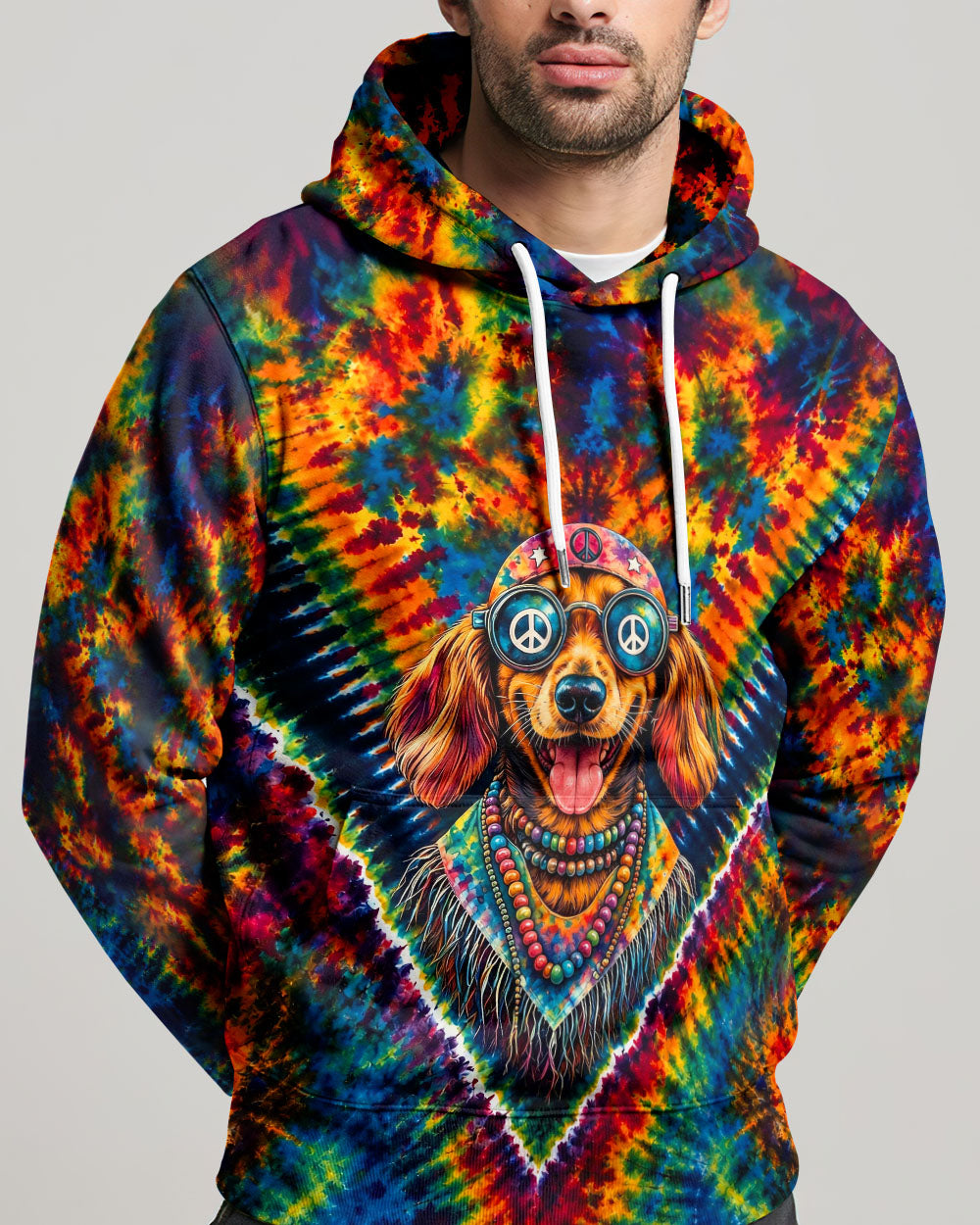 JUST BREATHE BOHO DACHSHUND DOG ALL OVER PRINT - TLHG1205262