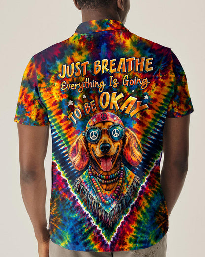 JUST BREATHE BOHO DACHSHUND DOG ALL OVER PRINT - TLHG1205262