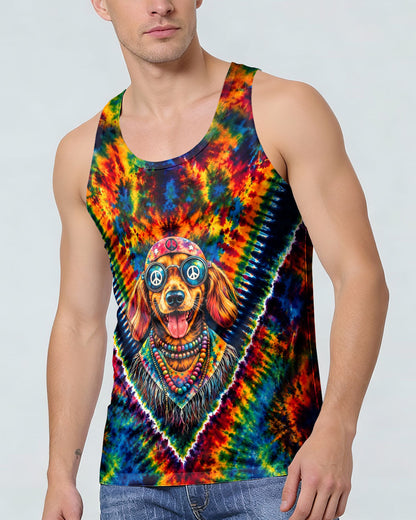 JUST BREATHE BOHO DACHSHUND DOG ALL OVER PRINT - TLHG1205262