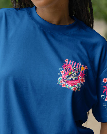 I WAS SIMPLY BORN TO DILLY DALLY SCHNAUZER DOG BEACH  ALL OVER PRINT   - TLHG1405262