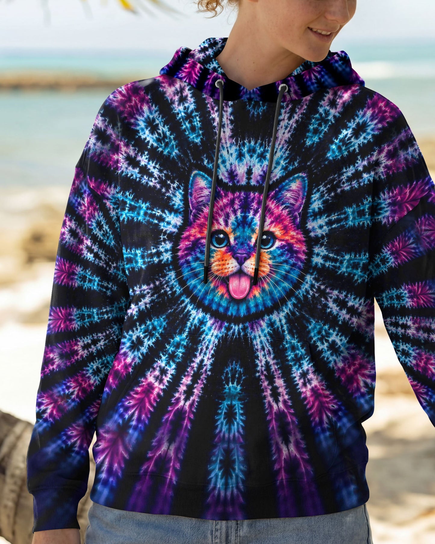 FUNNY CAT BURST PATTERN  ALL OVER PRINT  - TLHG1405263