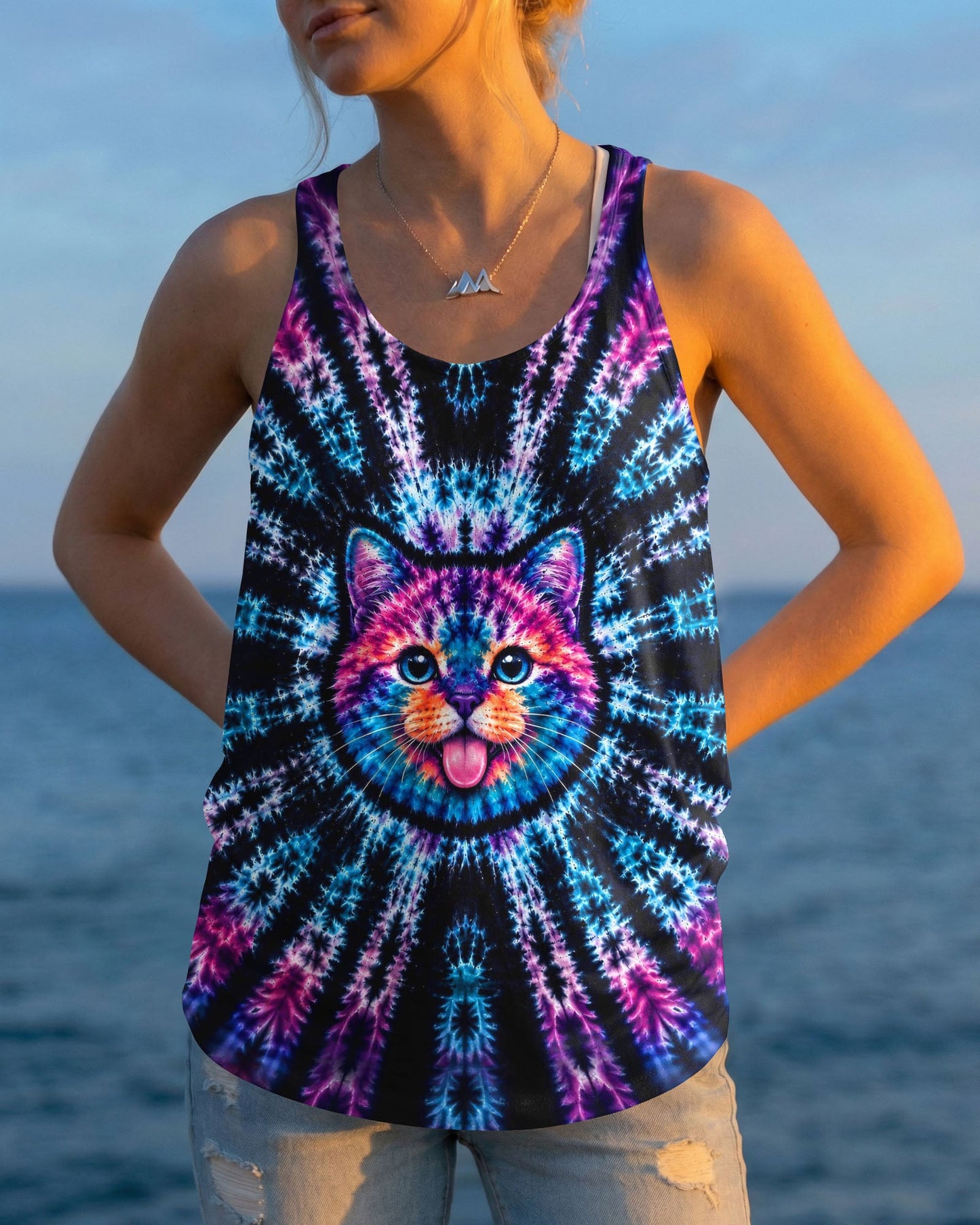 FUNNY CAT BURST PATTERN  ALL OVER PRINT  - TLHG1405263