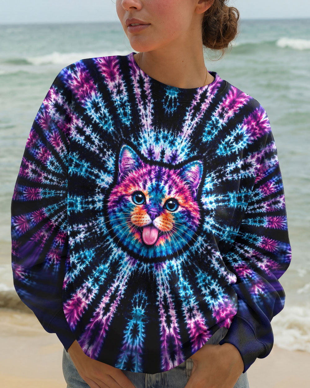 FUNNY CAT BURST PATTERN  ALL OVER PRINT  - TLHG1405263
