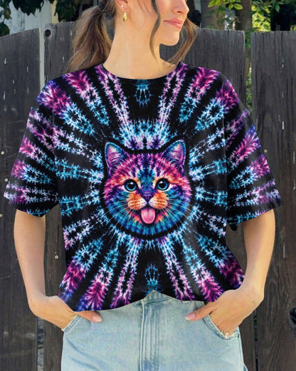 FUNNY CAT BURST PATTERN  ALL OVER PRINT  - TLHG1405263