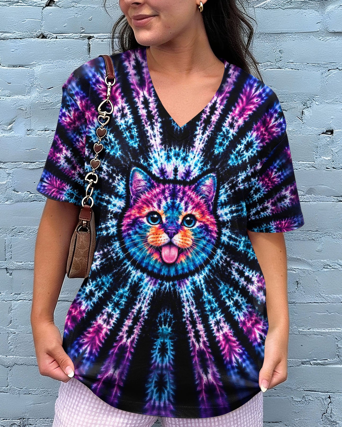 FUNNY CAT BURST PATTERN  ALL OVER PRINT  - TLHG1405263
