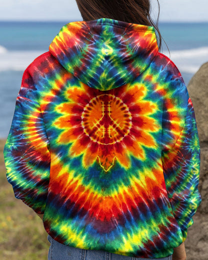 HEART SUNFLOWER COLORFUL SWIRL ALL OVER PRINT  - TLHG1504264