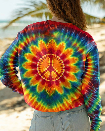 HEART SUNFLOWER COLORFUL SWIRL ALL OVER PRINT  - TLHG1504264