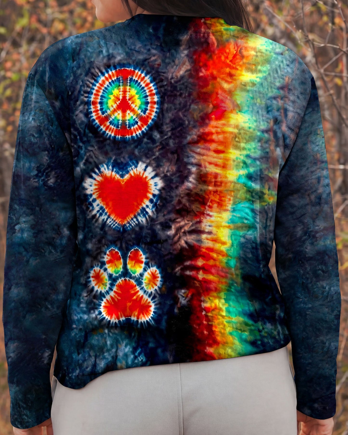 PEACE LOVE PAW PRINT ALL OVER PRINT - TLHG1505261