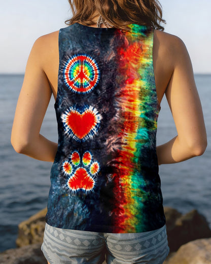 PEACE LOVE PAW PRINT ALL OVER PRINT - TLHG1505261