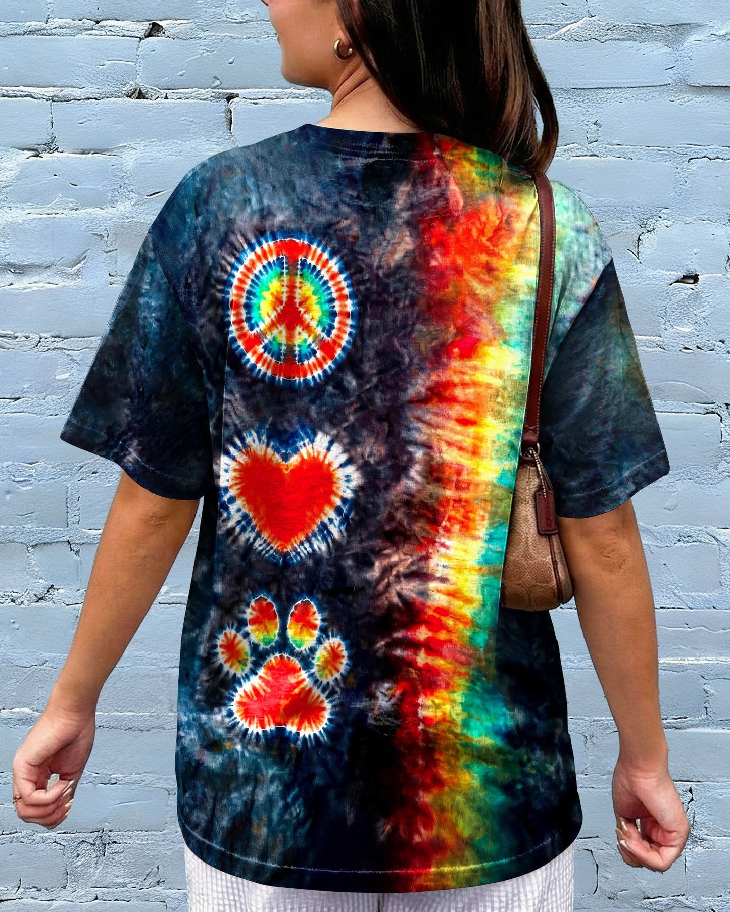 PEACE LOVE PAW PRINT ALL OVER PRINT - TLHG1505261