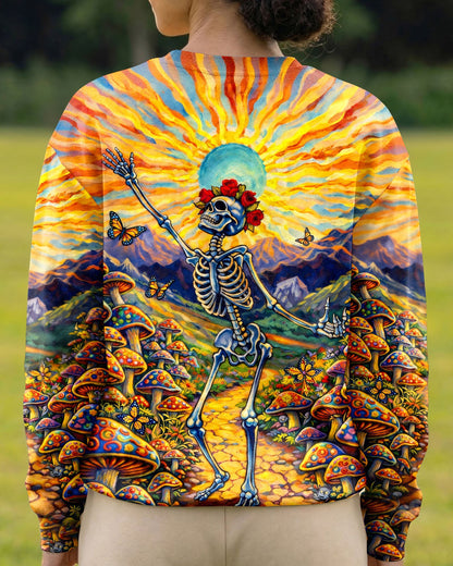 JOYFUL SKELETON SKULL HIPPIE ALL OVER PRINT  - TLHG2004263