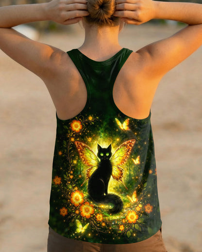 I BELIEVE THERE ARE ANGELS AMONG US BLACK CAT ALL OVER PRINT  - TLHG2104262