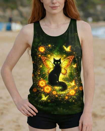 I BELIEVE THERE ARE ANGELS AMONG US BLACK CAT ALL OVER PRINT  - TLHG2104262