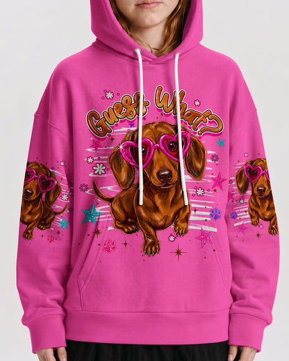 GUESS WHAT DACHSHUND DOG FUNNY KIDS ALL OVER PRINT  - TLHG2205261