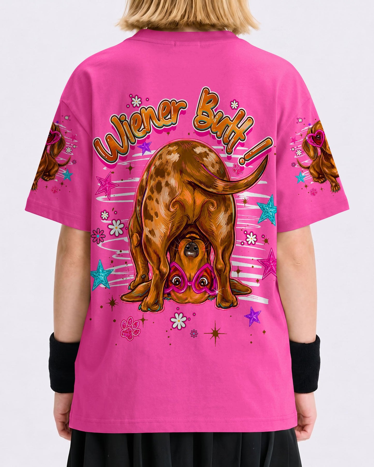 GUESS WHAT DACHSHUND DOG FUNNY KIDS ALL OVER PRINT  - TLHG2205261