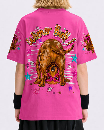 GUESS WHAT DACHSHUND DOG FUNNY KIDS ALL OVER PRINT  - TLHG2205261