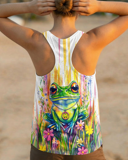 BE YOU THE WORLD WILL ADJUST FROG ALL OVER PRINT - TLHG2404262