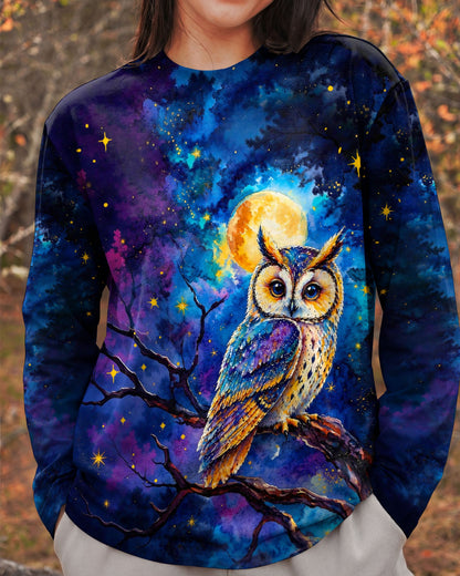 HELLO DARKNESS MY OLD FRIEND OWL ALL OVER PRINT  - TLHG2404263