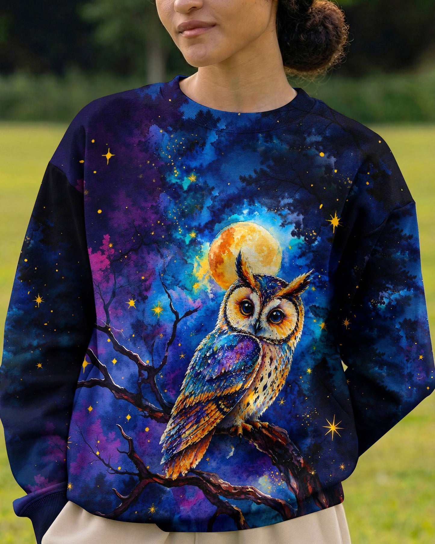 HELLO DARKNESS MY OLD FRIEND OWL ALL OVER PRINT  - TLHG2404263
