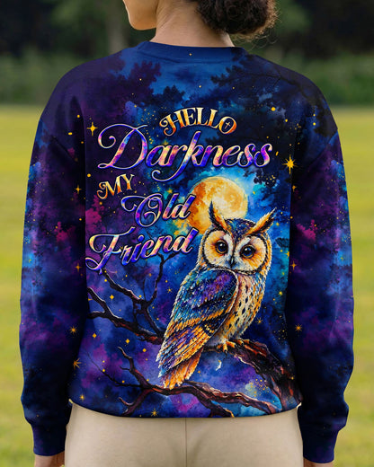 HELLO DARKNESS MY OLD FRIEND OWL ALL OVER PRINT  - TLHG2404263