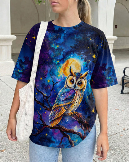 HELLO DARKNESS MY OLD FRIEND OWL ALL OVER PRINT  - TLHG2404263