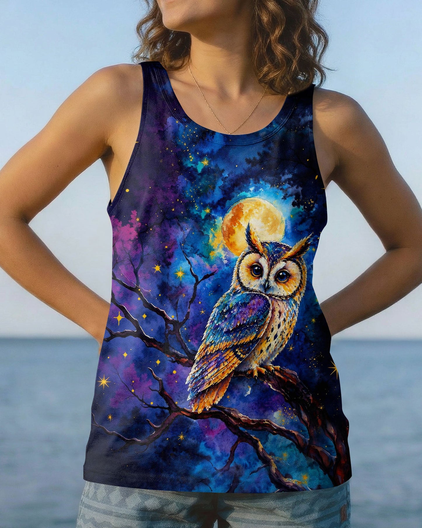 HELLO DARKNESS MY OLD FRIEND OWL ALL OVER PRINT  - TLHG2404263