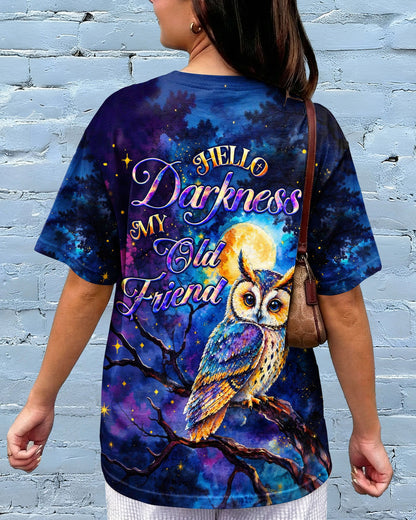 HELLO DARKNESS MY OLD FRIEND OWL ALL OVER PRINT  - TLHG2404263