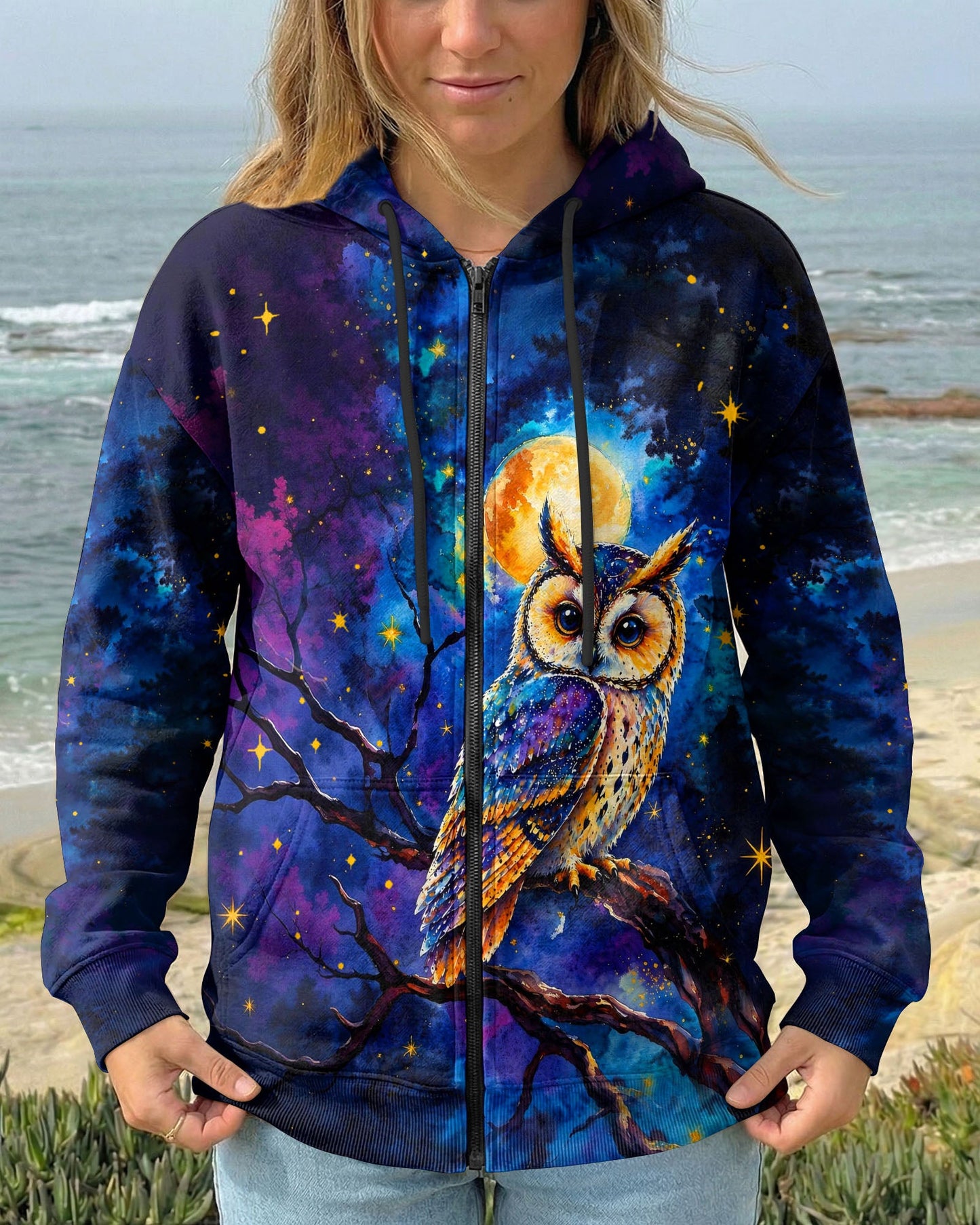 HELLO DARKNESS MY OLD FRIEND OWL ALL OVER PRINT  - TLHG2404263